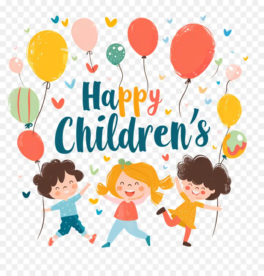 Счастливого Дня Детей，дети PNG
