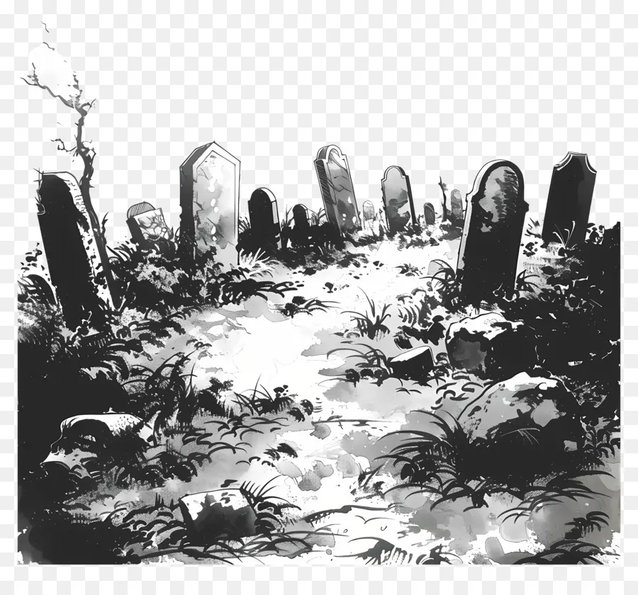 кладбище，надгробия PNG