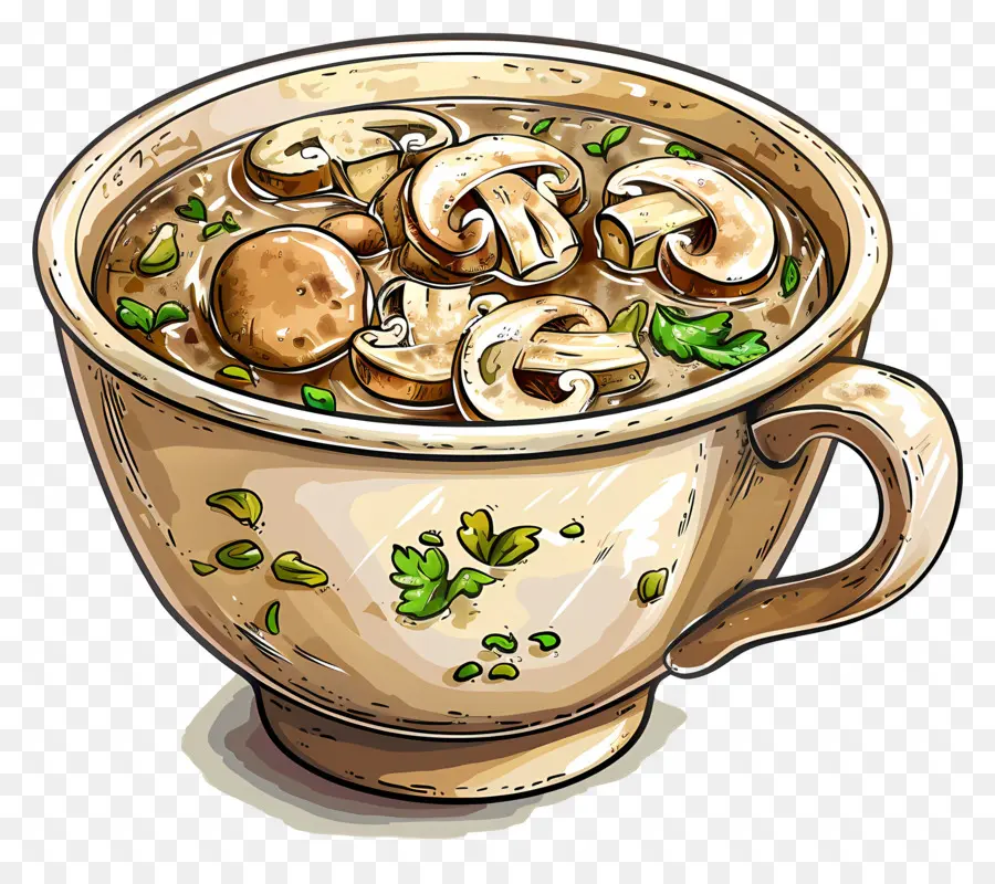 грибной суп，Кремовый бульон PNG