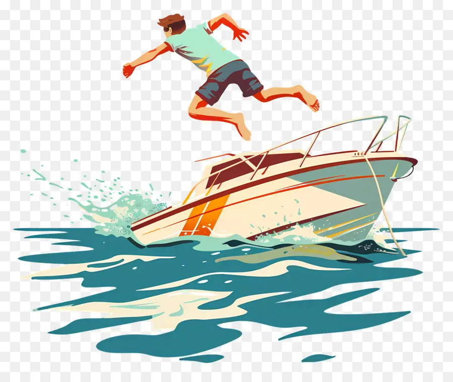 прыгнуть в воду，водные виды спорта PNG