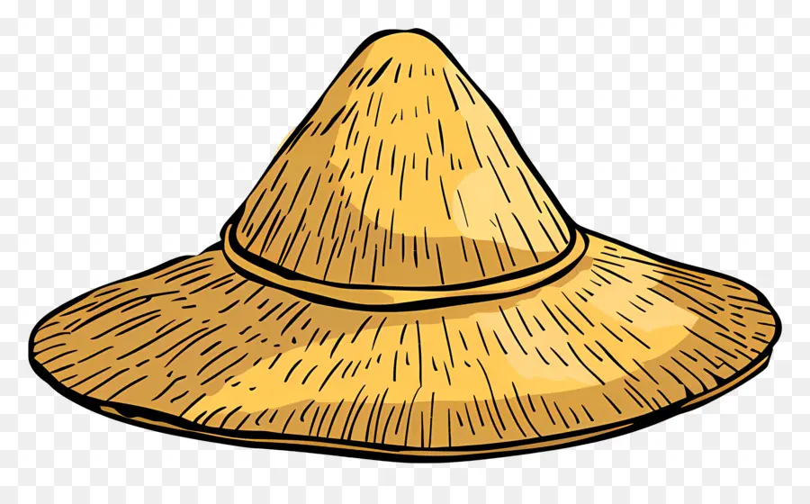 Соломенная шляпа，Широкий пореж PNG