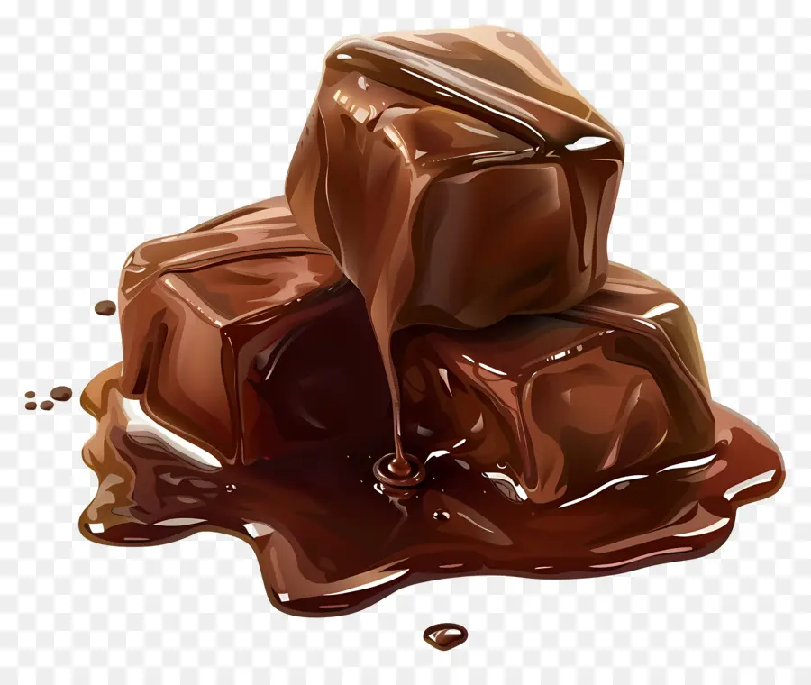 Шоколадная карамель，шоколадные блоки PNG