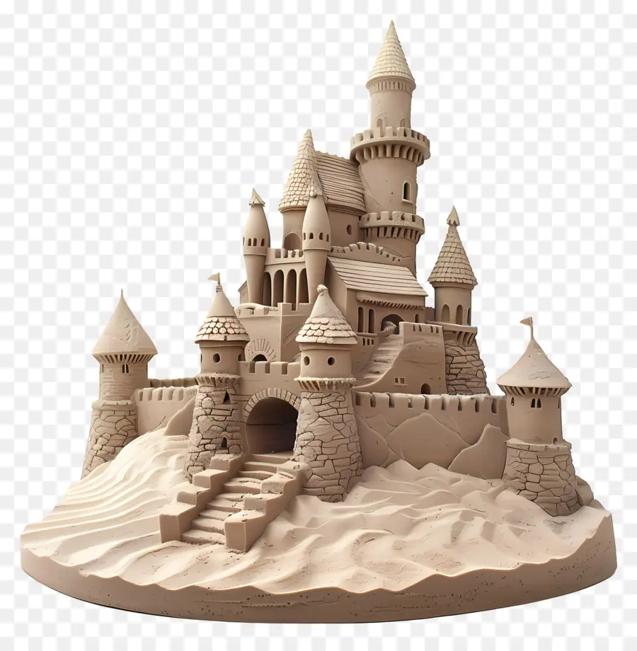 замок из песка，сказочный замок PNG