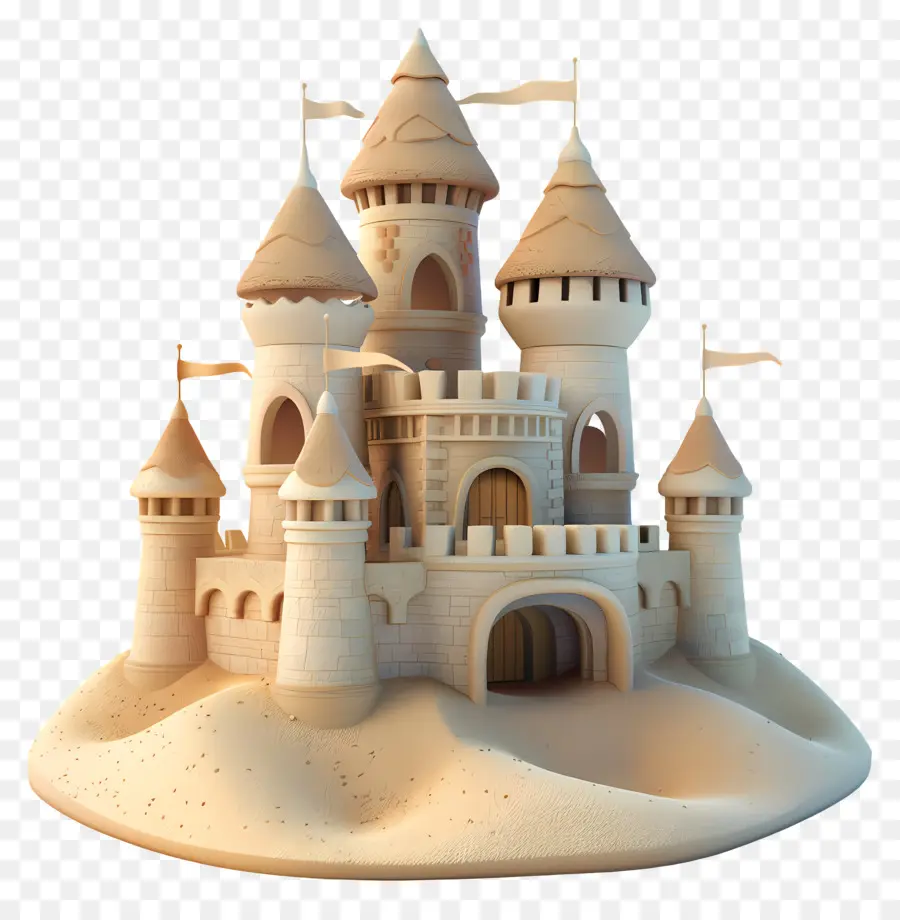 замок из песка，замок PNG