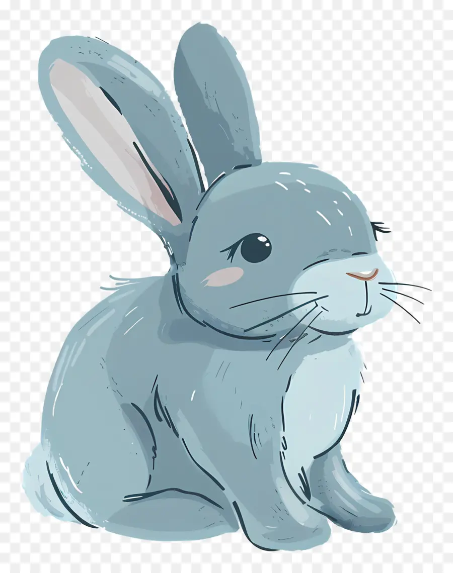 зайчик，серый кролик PNG