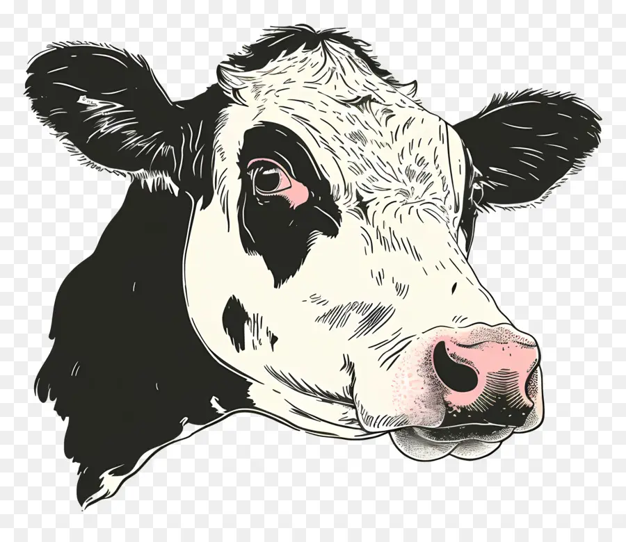 корова，коровья голова рисунка PNG