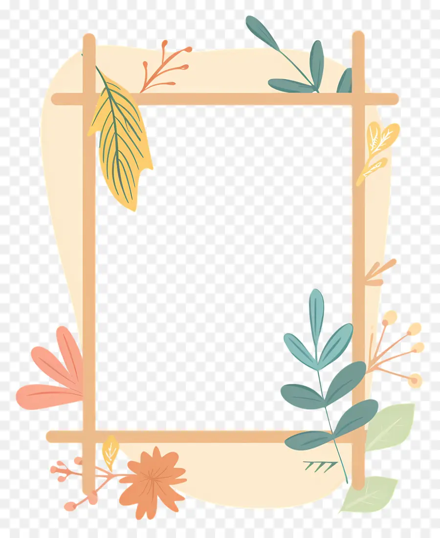 Wooden Frame，бамбук кадр PNG