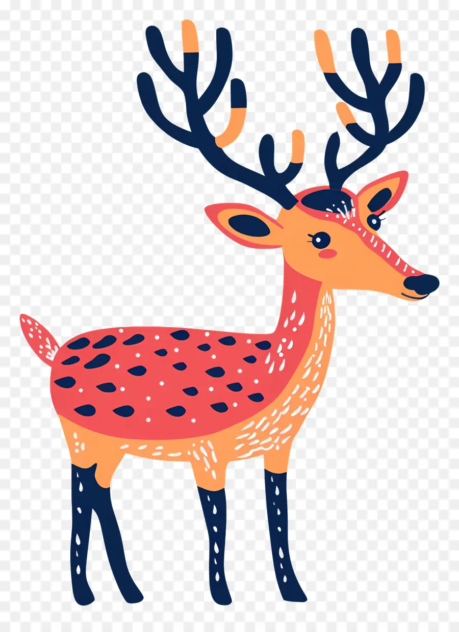 Reindeer，олень PNG