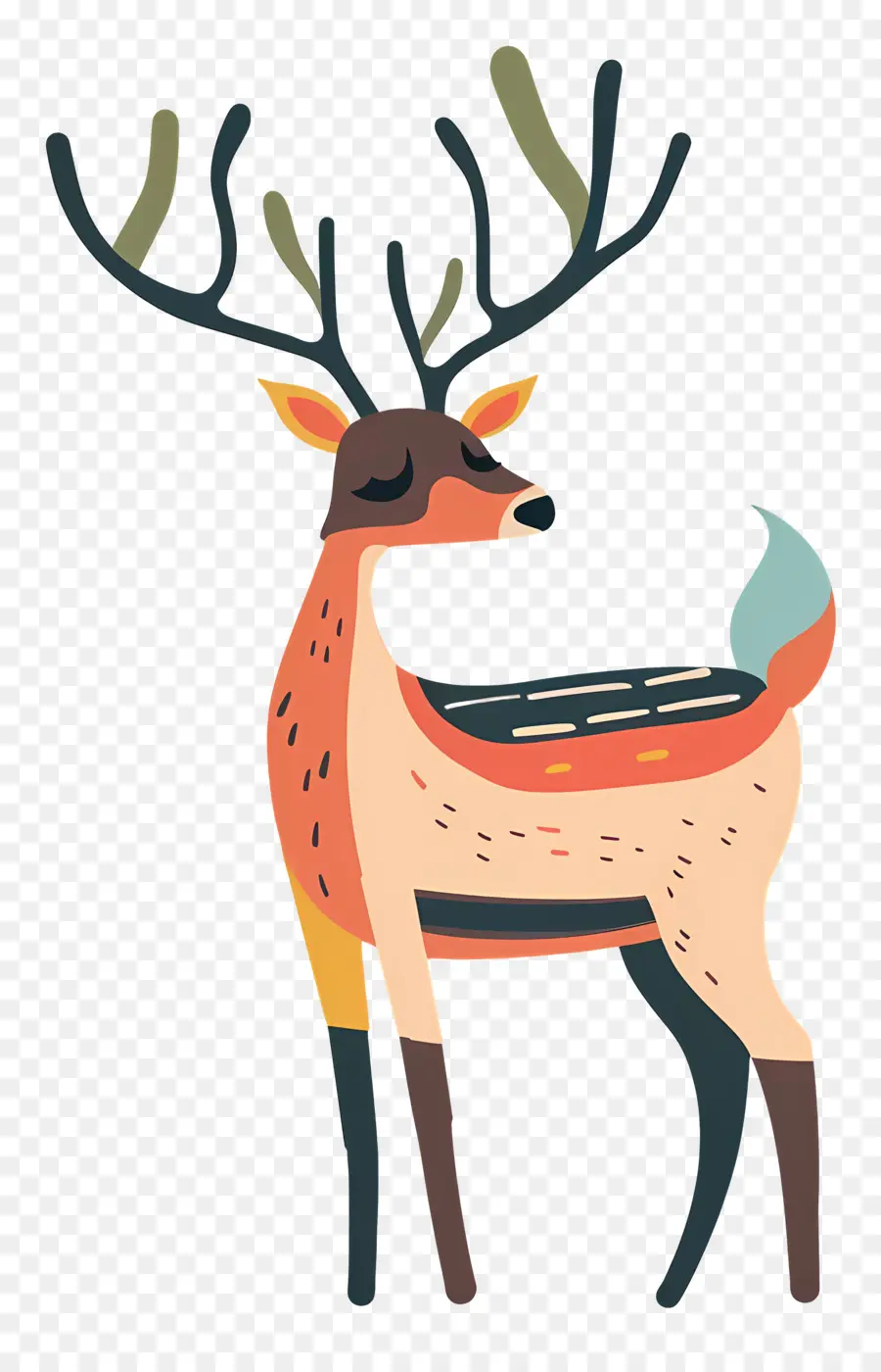 Reindeer，Cartoon Deer PNG