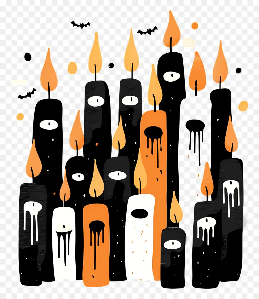 Хэллоуин свечи，Свеча PNG