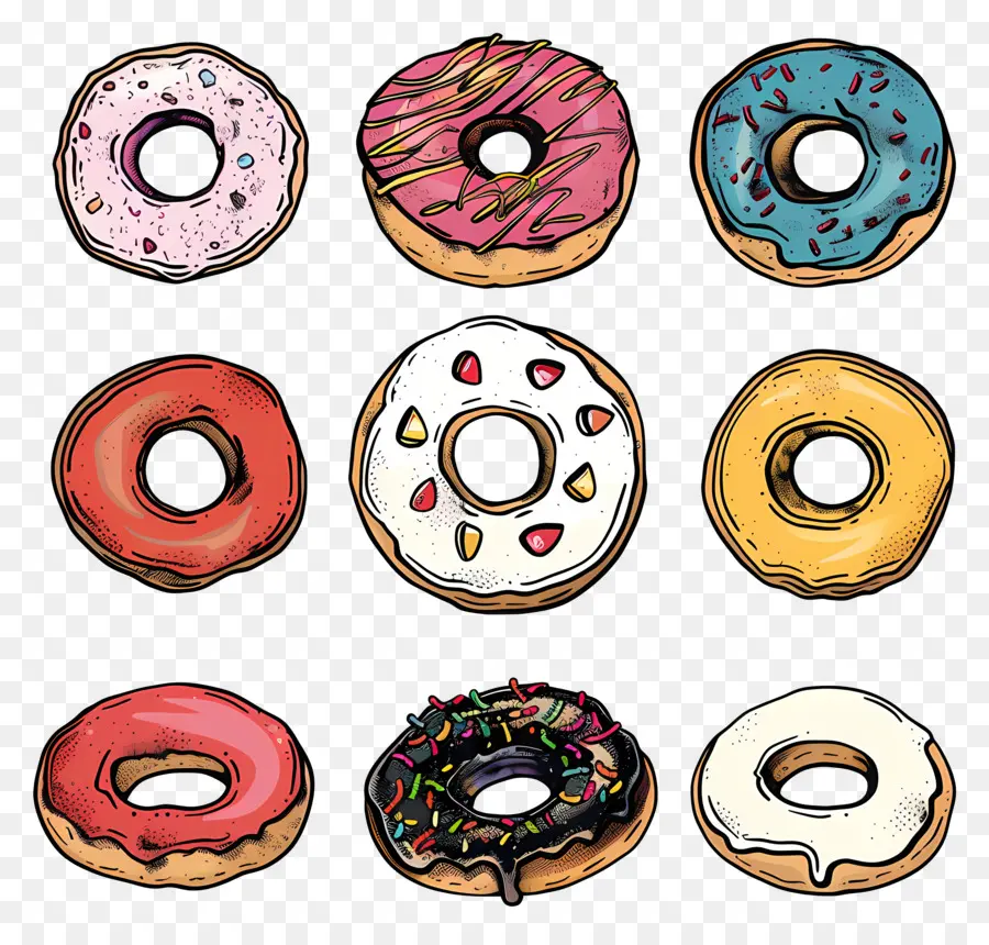 Пончики，Donut PNG