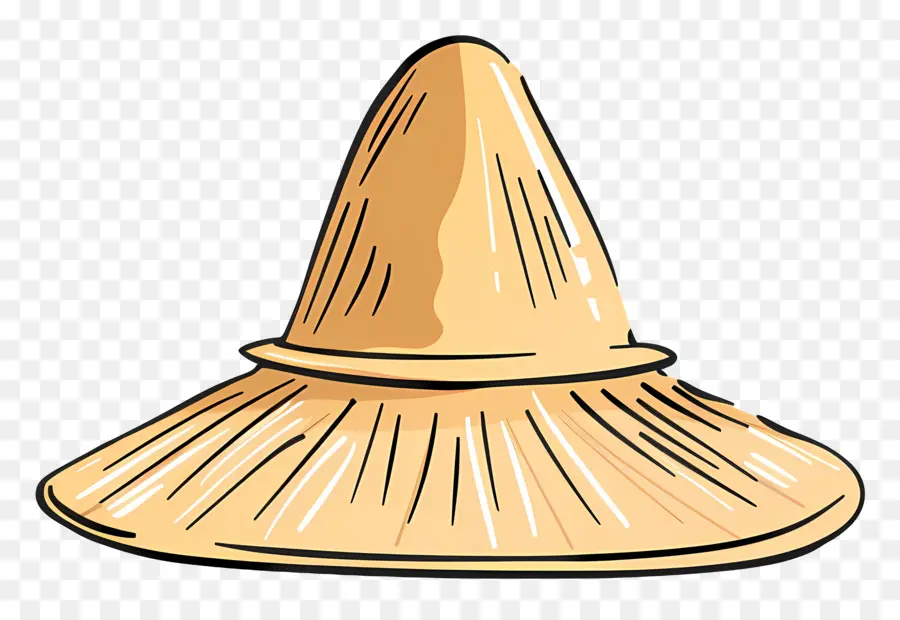 Соломенная шляпа，шляпа ведьмы PNG