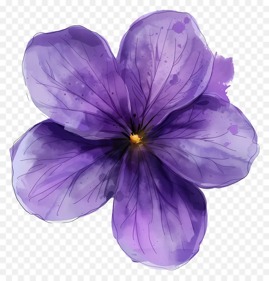 Violet Flower，Пурпурно Фиолетовый PNG