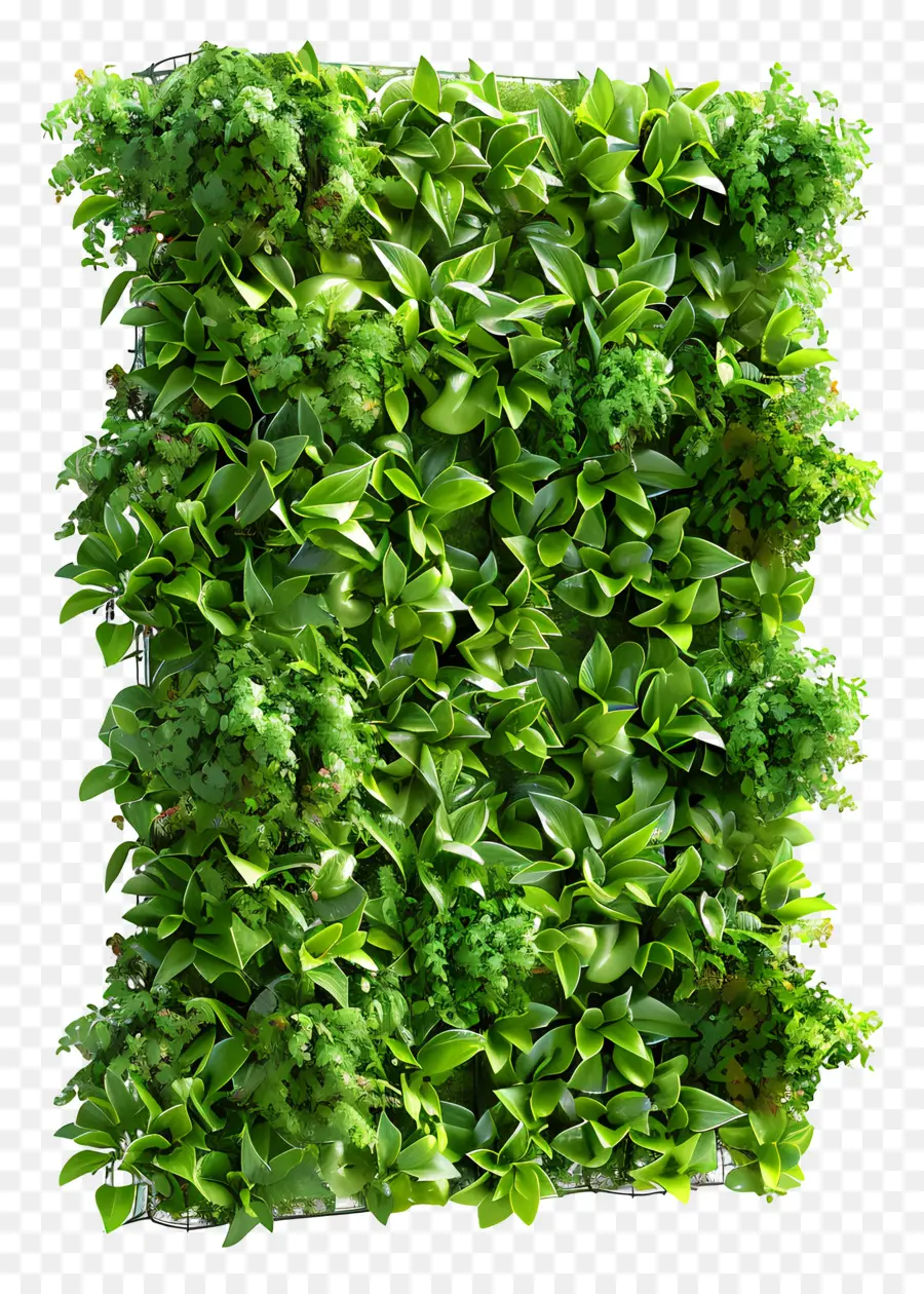 вертикальный сад，Зеленая живая стена PNG