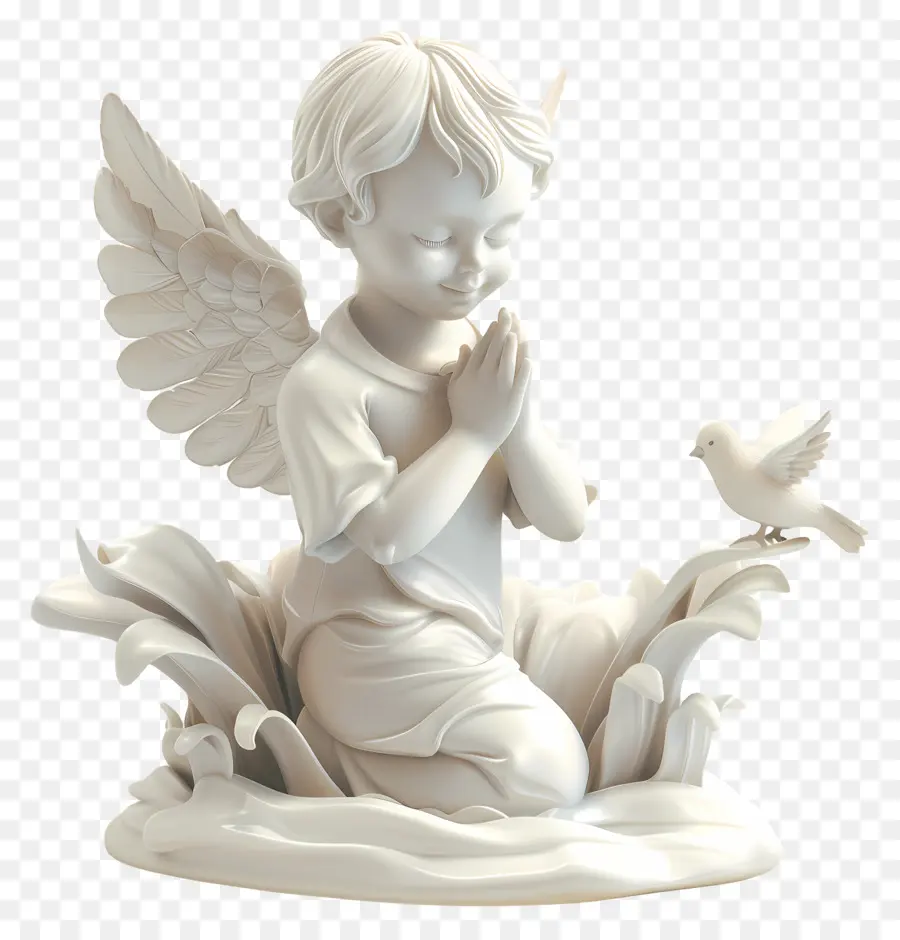 крещение，статуя ангела  PNG