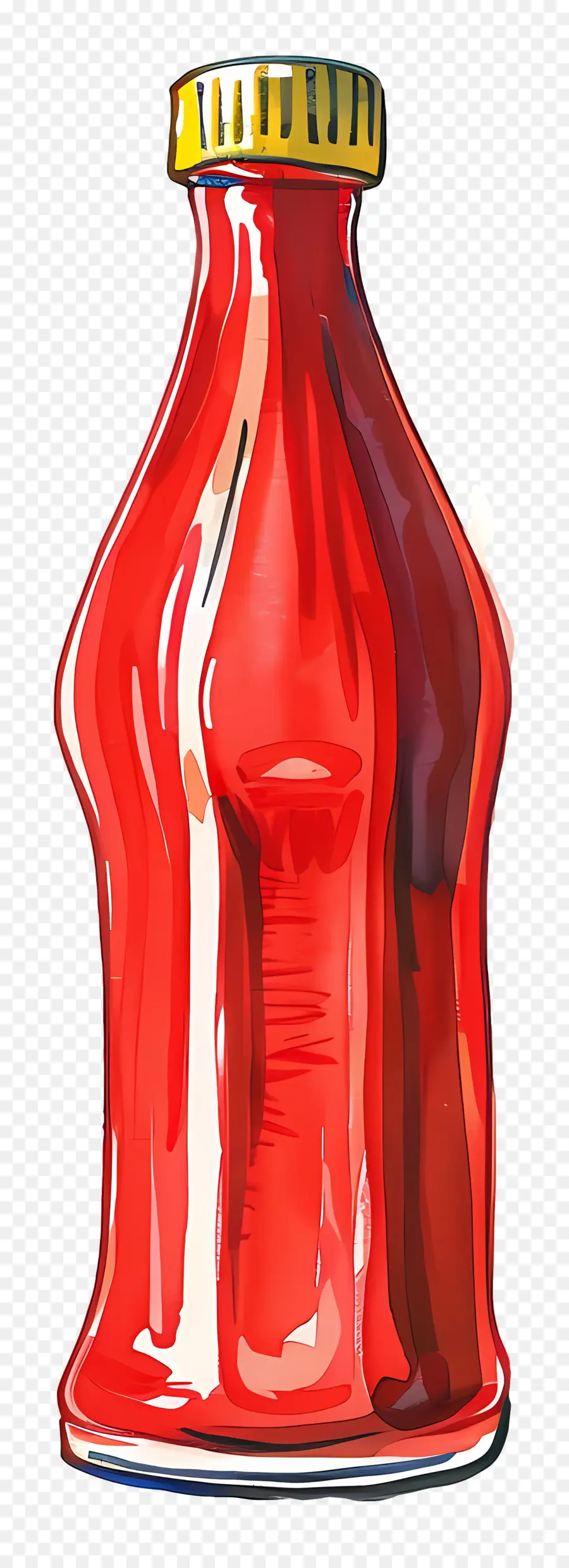 бутылка кетчупа ，Красная стеклянная бутылка PNG