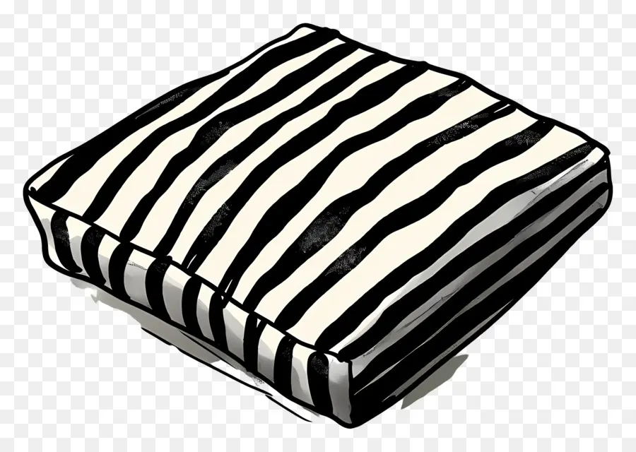полоса подушка，Ткань с печати зебры PNG