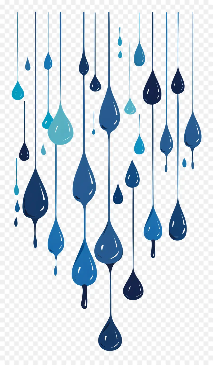 Дождь，Water Drops PNG