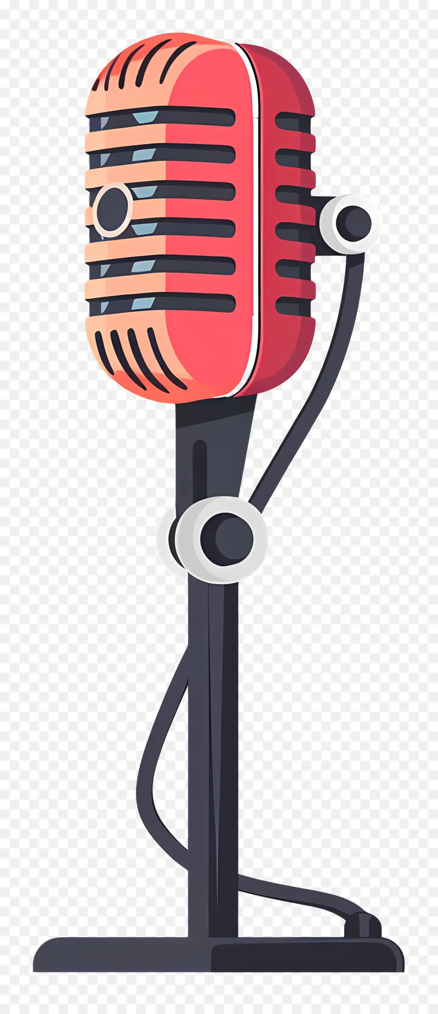 микрофон，Красный микрофон PNG