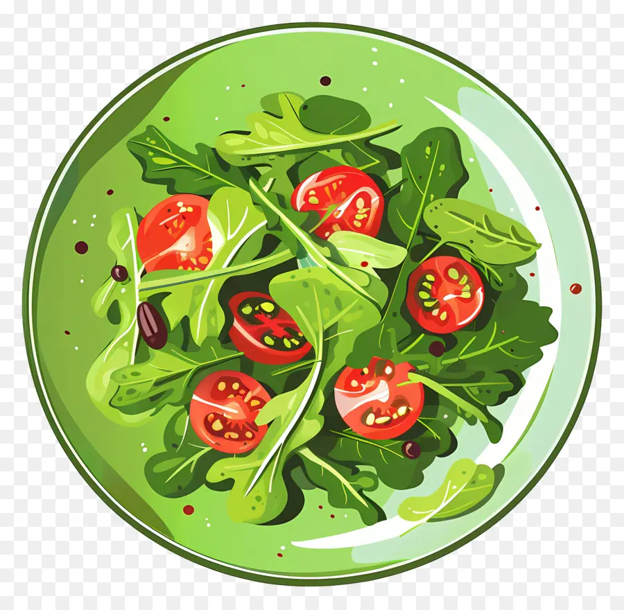 Зеленый салат，Салат PNG
