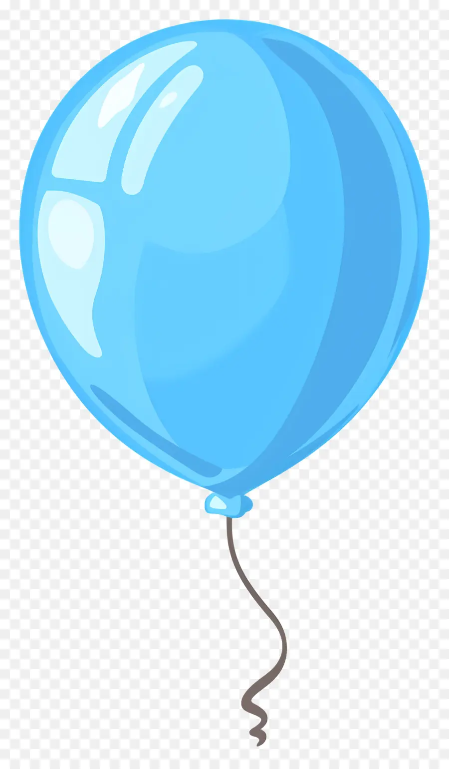 голубой воздушный шар，плавающий PNG