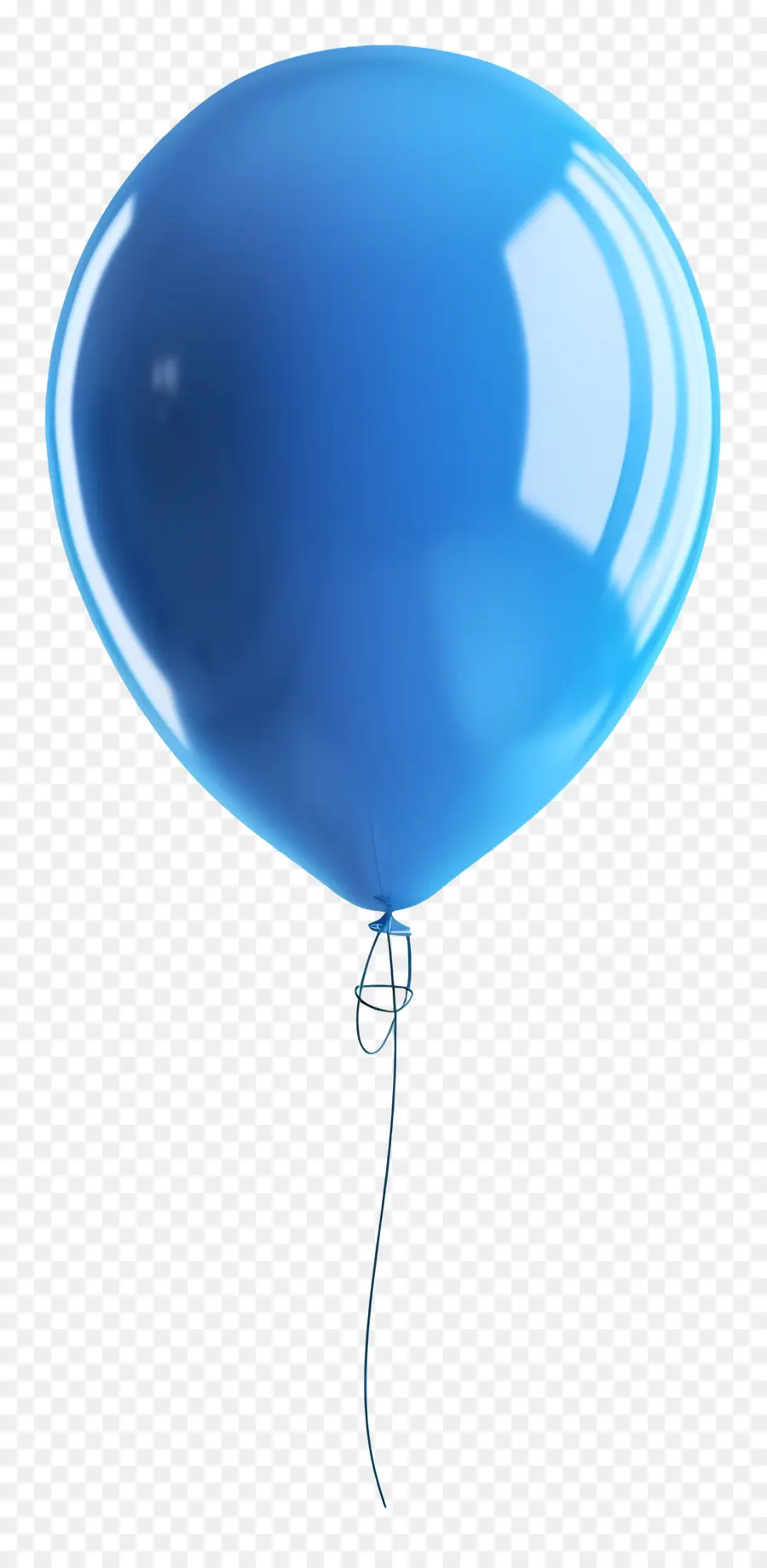 голубой воздушный шар，украшение партии  PNG