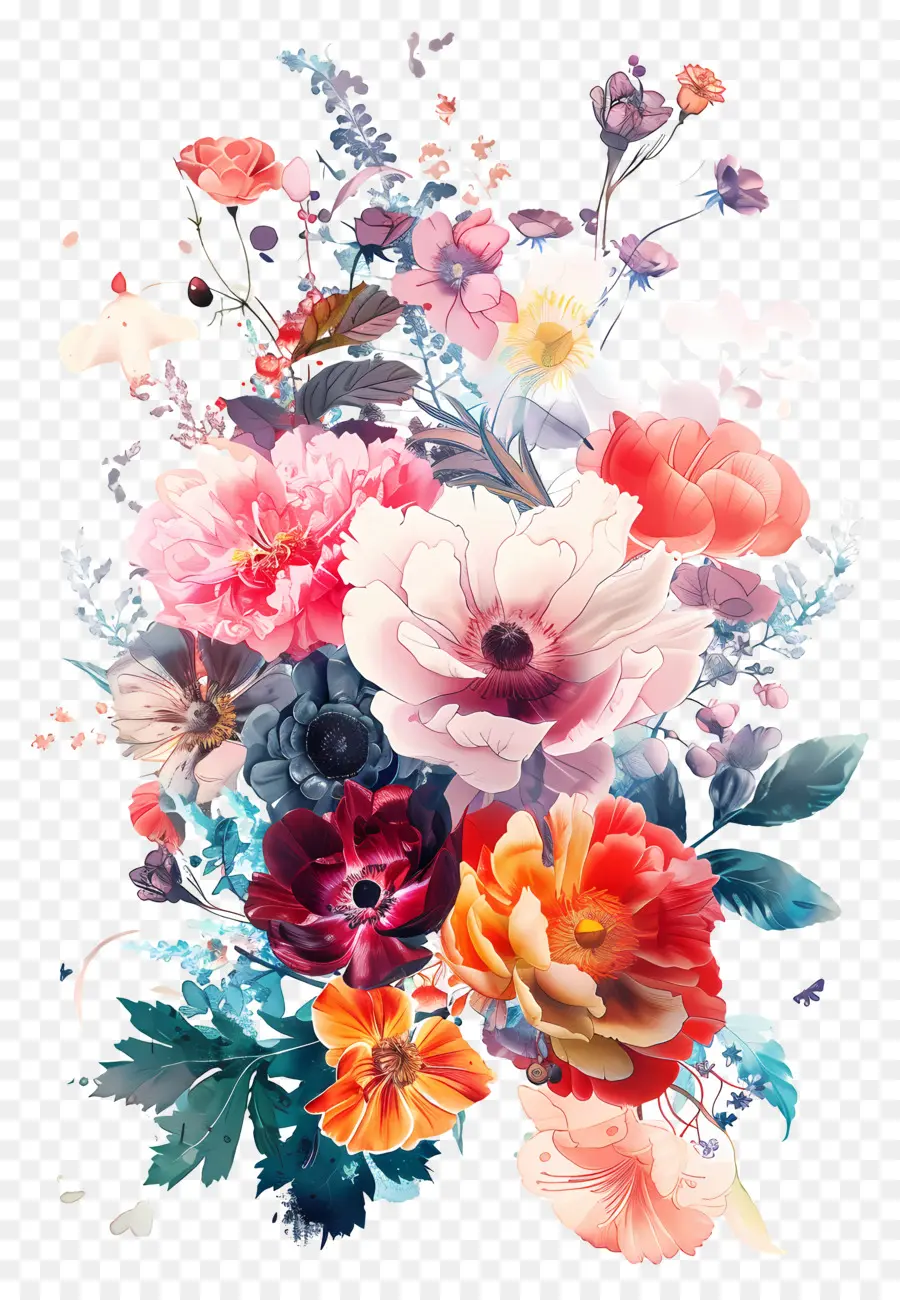 букет，цветочная композиция  PNG