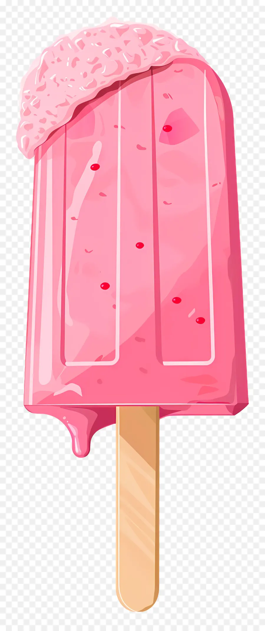 Мороженое，розовый эскимо PNG