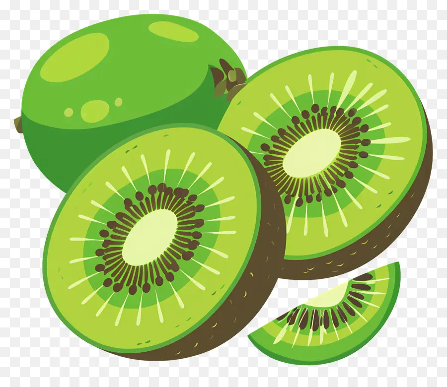 Kiwi Fruit，Нарезанный киви PNG