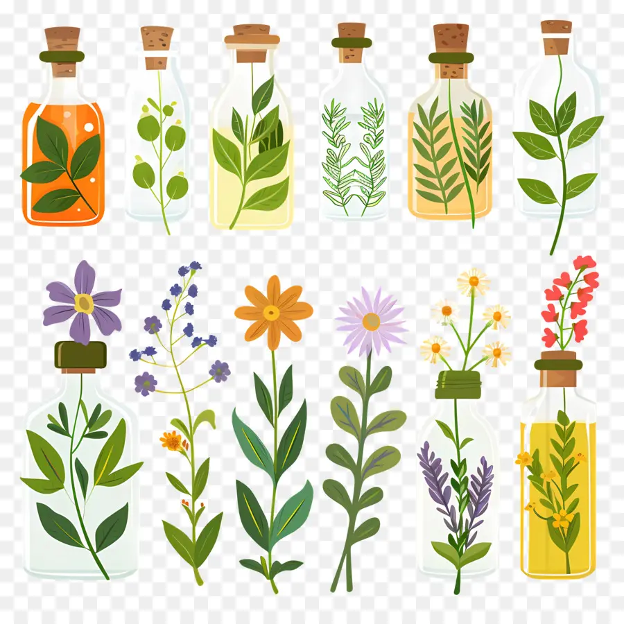 Цветочные эссенции，Herbs PNG