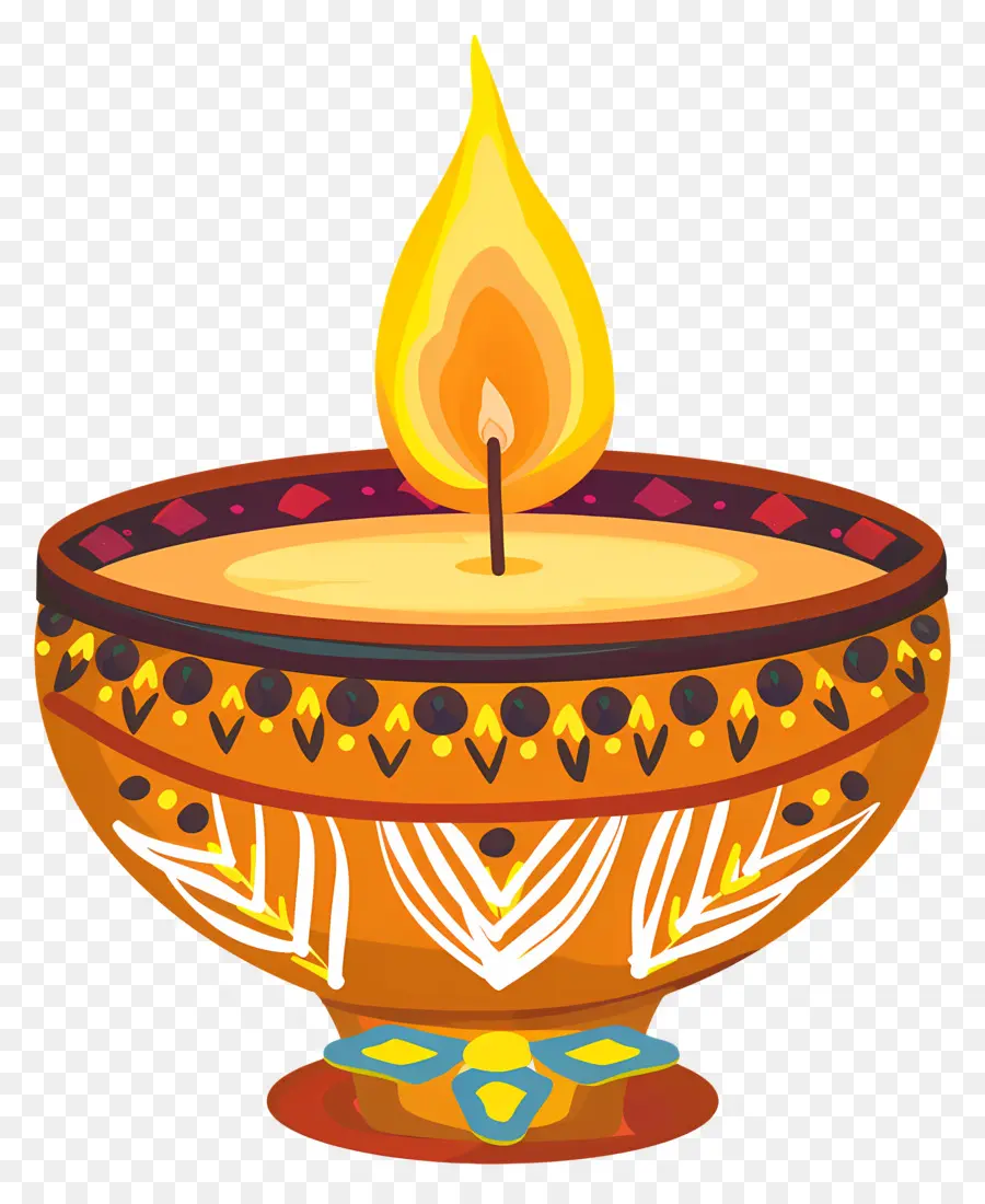 Индийская свеча，зажженная свеча PNG