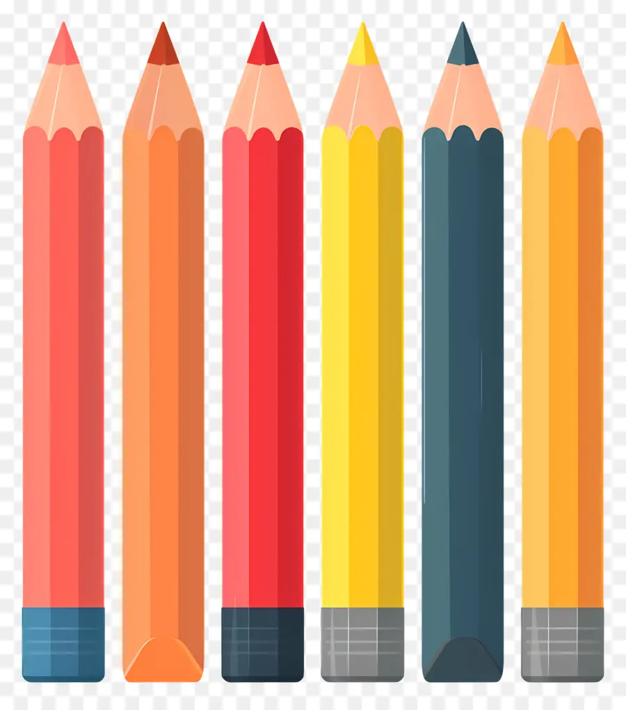 карандаши，цветные карандаши PNG