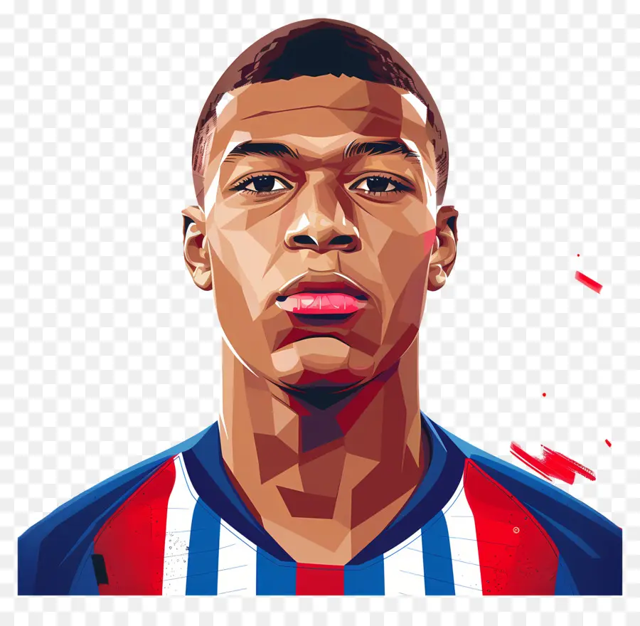 килиан Mbappé，мужская мода PNG