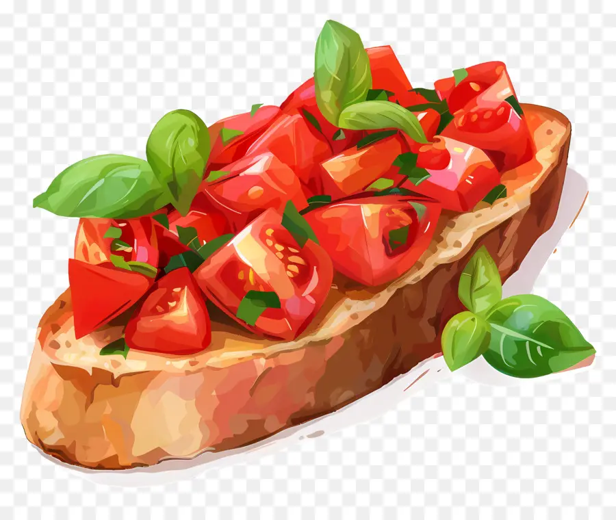 брускетта，Caprese Toast PNG