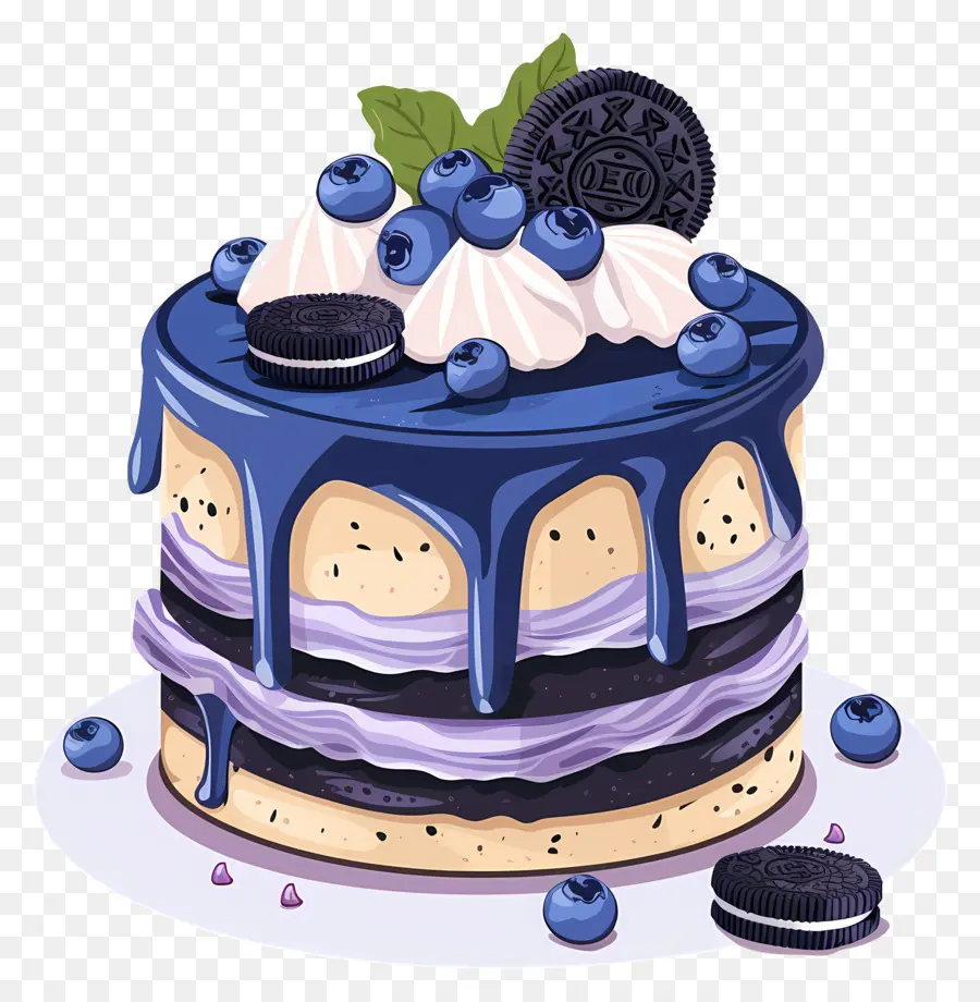 черничный пирог，Торт PNG
