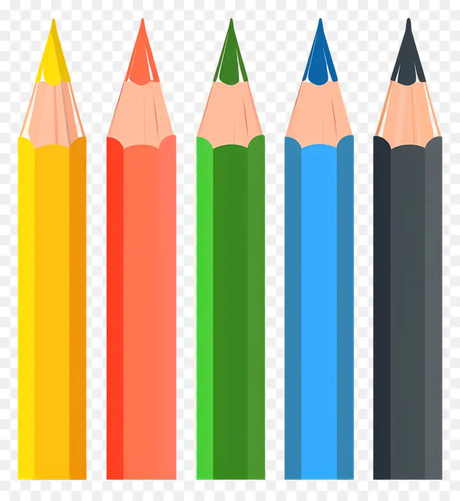 карандаши，цветные карандаши PNG