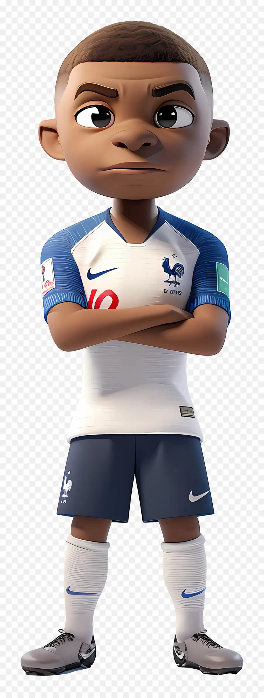 килиан Mbappé，Black Man PNG