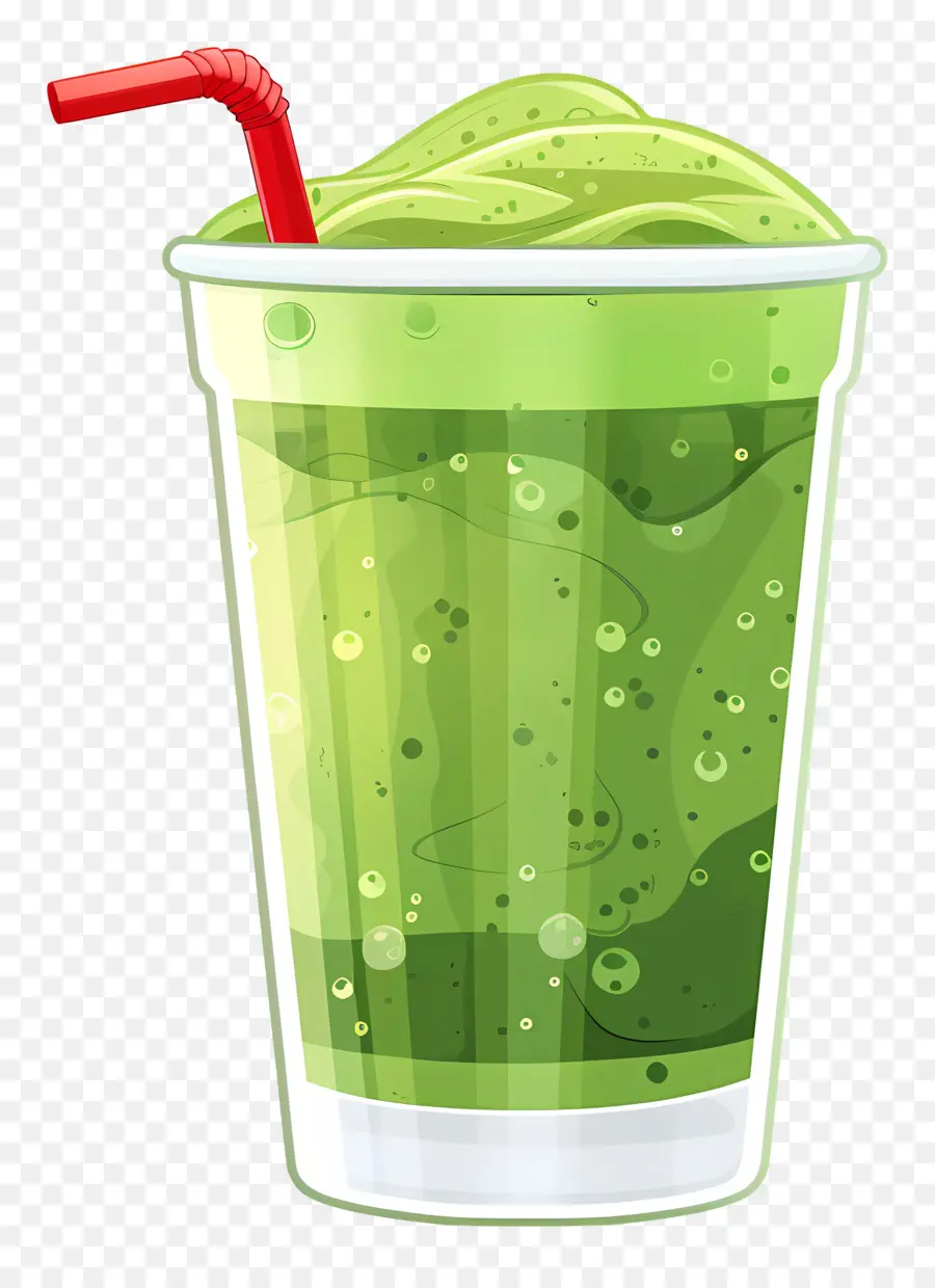 матча напиток，зеленый смузи PNG