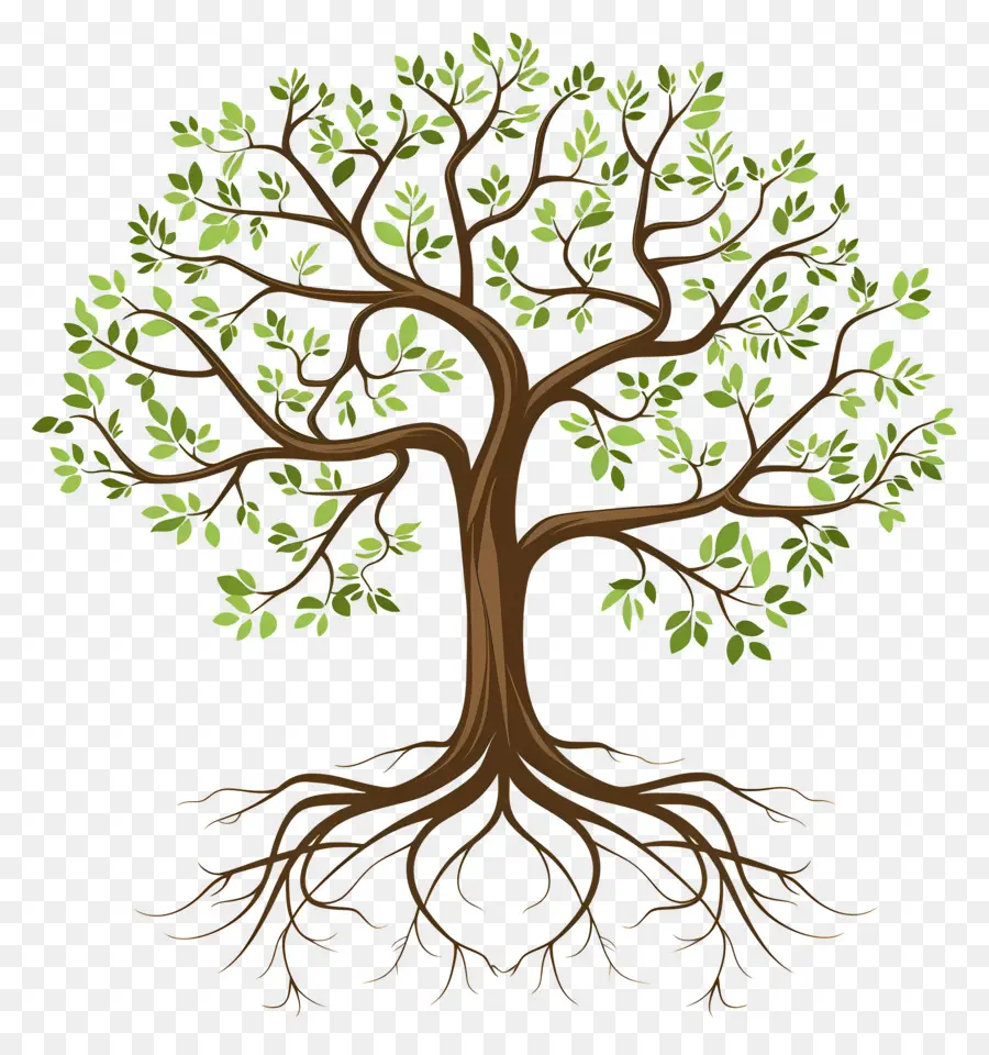 дерево с корнями，Корни Деревьев  PNG