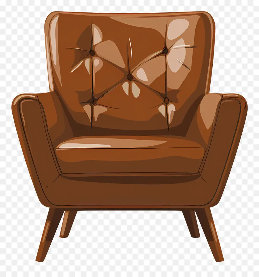 Armchair，кожаное кресло PNG
