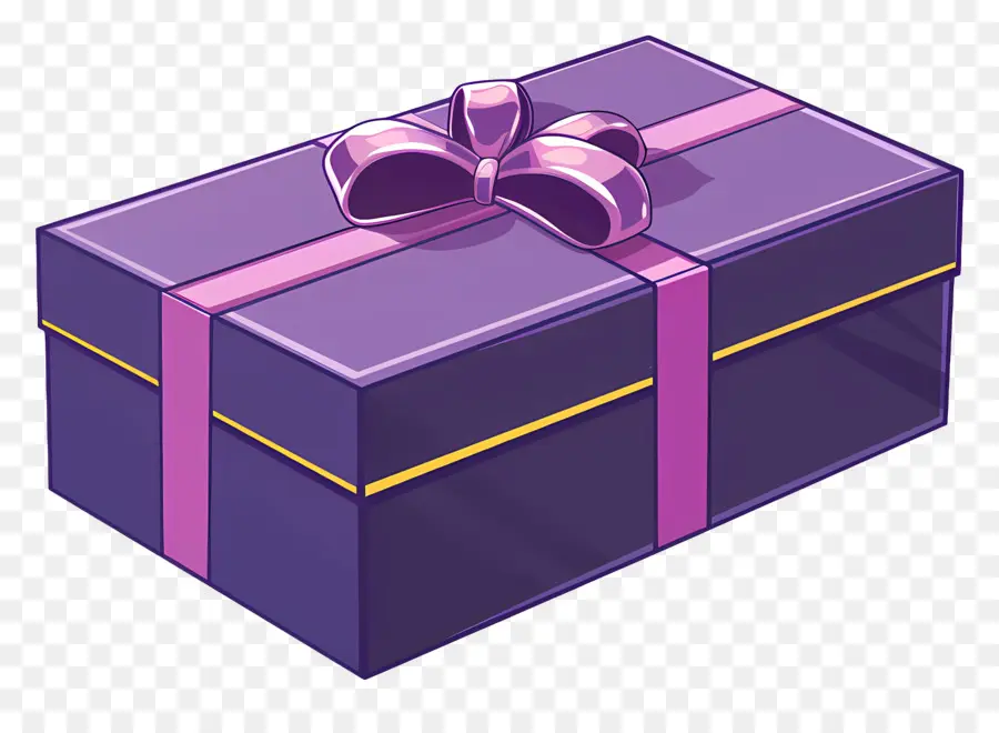 подарочная коробка，фиолетовая подарочная коробка PNG
