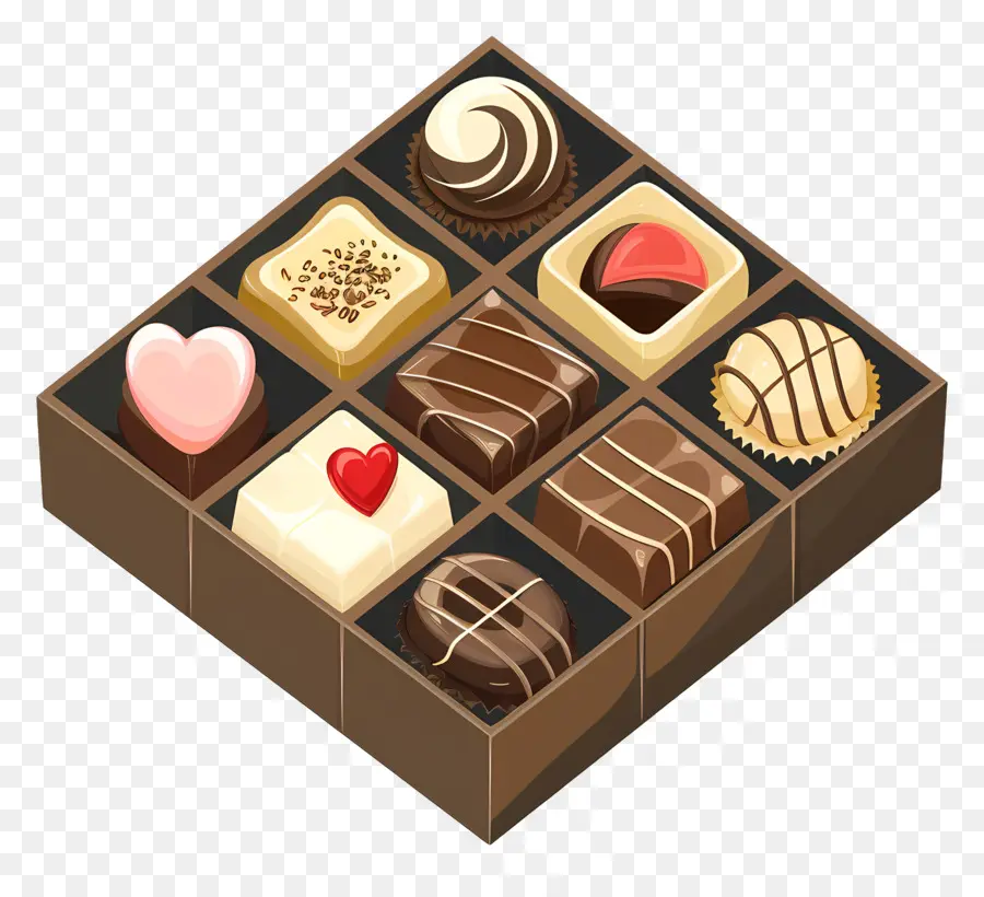 коробка шоколада，Конфеты Дня Святого Валентина PNG