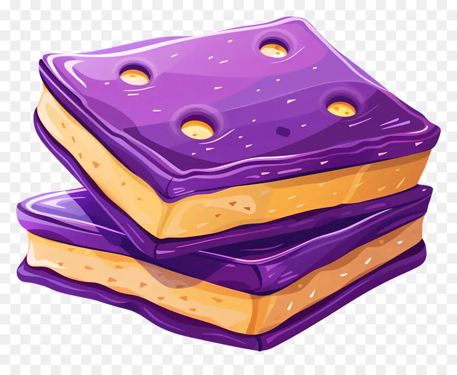 Cookies，Фиолетовый бутерброд PNG