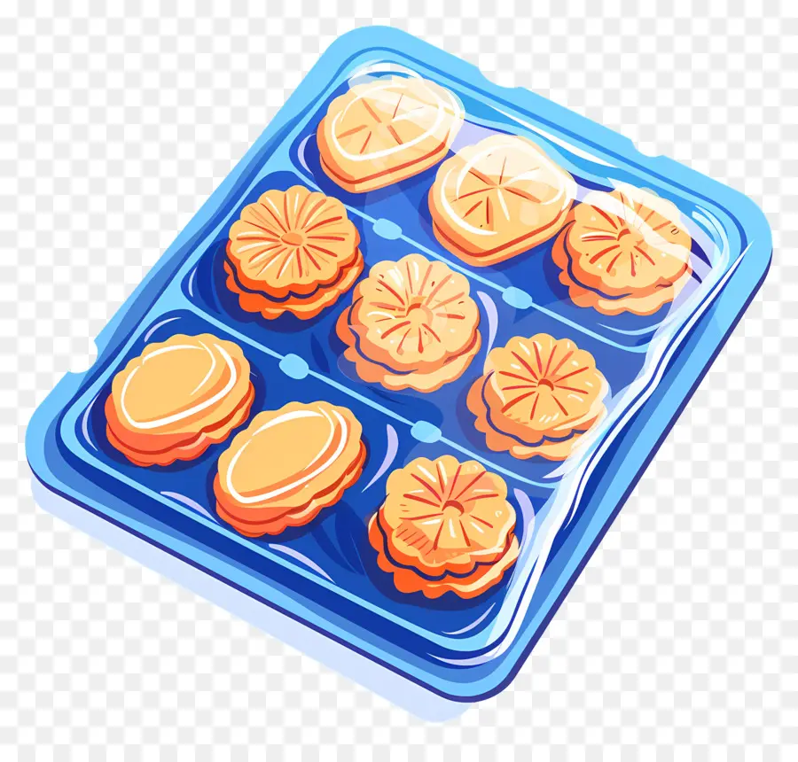 Cookies，оранжевое печенье PNG