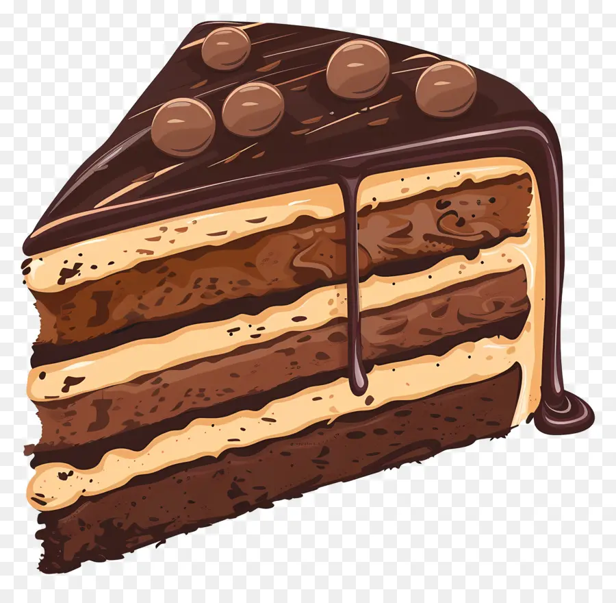 Шоколадный торт，Темный шоколад PNG