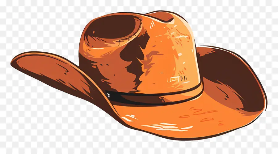 Ковбойская шляпа，Оранжевая ковбойская шляпа PNG