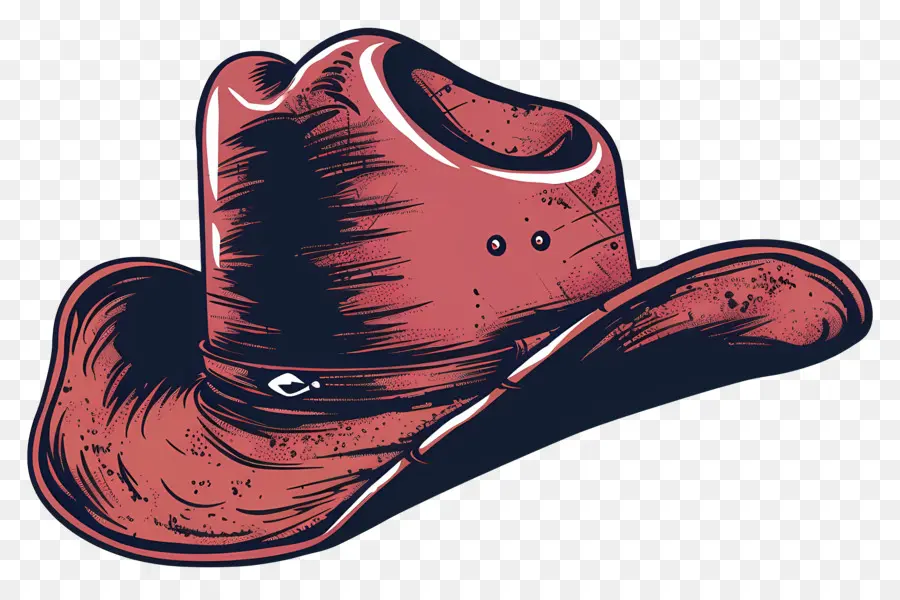 Ковбойская шляпа，красная ковбойская шляпа PNG