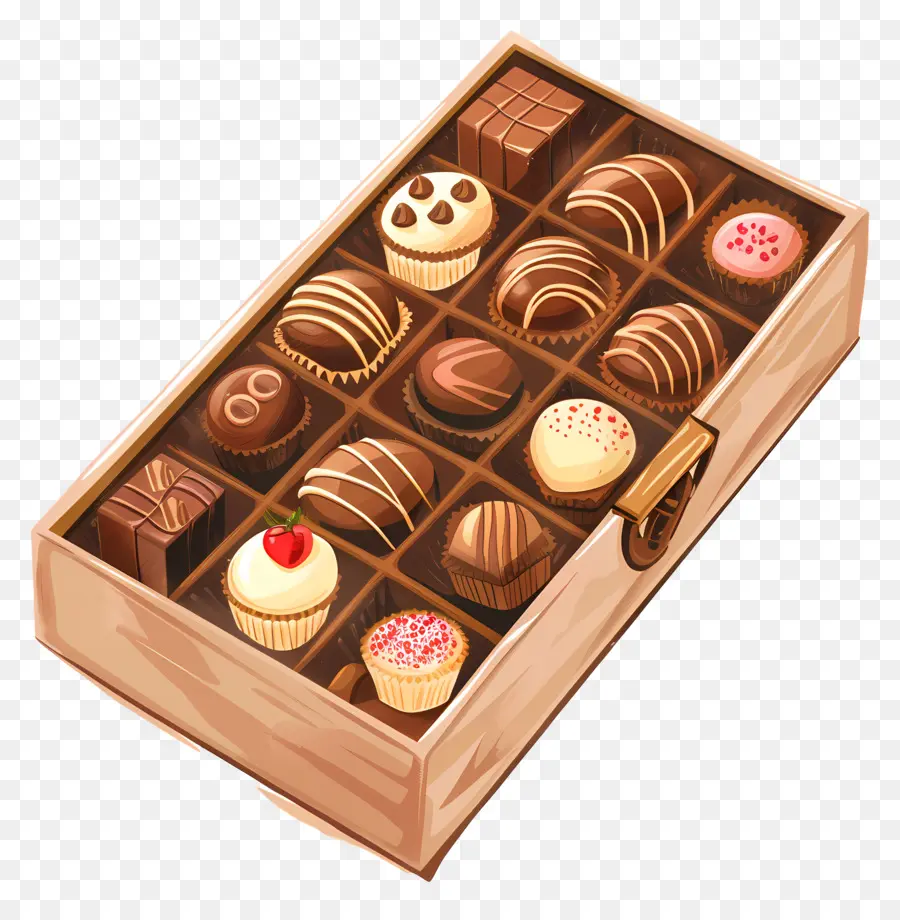 коробка шоколада，Темный шоколад PNG