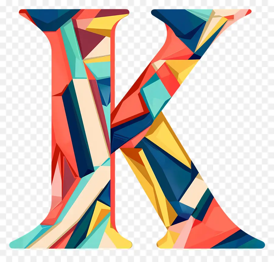 Буква K，геометрические PNG