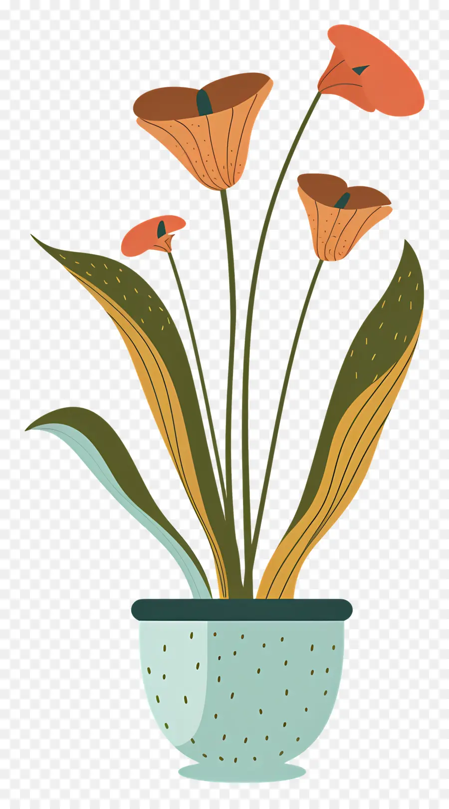 Насекомоядное растение ，ваза для цветов PNG